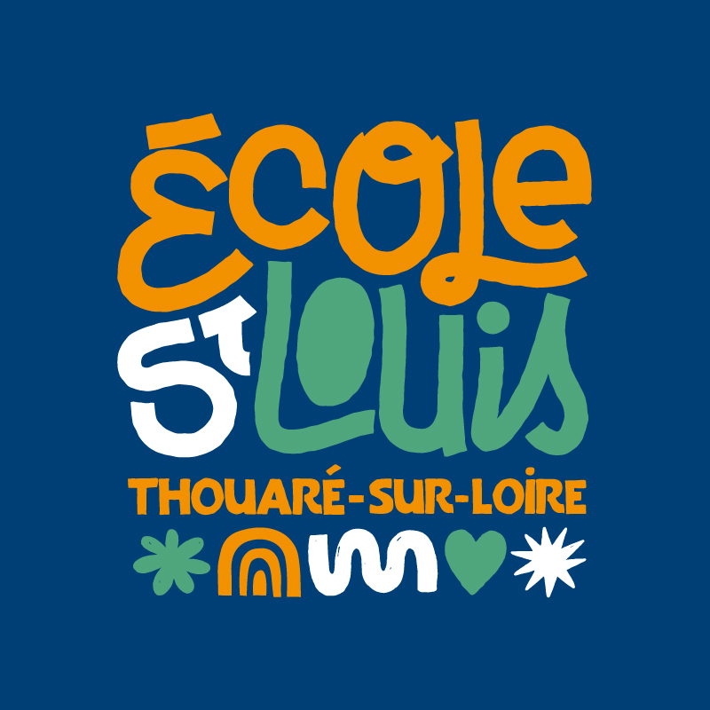 Création du logo et de l'identité de L'École Saint Louis à Thouaré-sur-Loire (44470) réalisé par l'agence de communication EB à Nantes (44200)